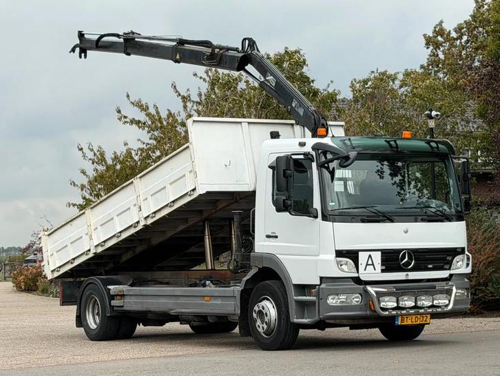 Mercedes-Benz Atego 1218 KRAAN/KIPPER!MANUELL! (bj 2007), Auto's, Vrachtwagens, Bedrijf, Te koop, Cruise Control, Mercedes-Benz