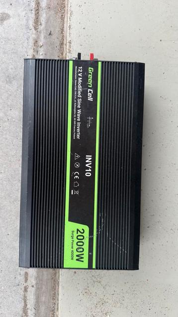 Omvormer 2000 Watt gebruikt maar in goede staat beschikbaar voor biedingen