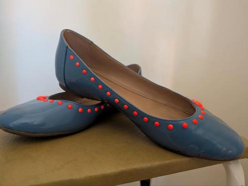 Armani Jeans Ballerina's petrol/oranje, Kleding | Dames, Schoenen, Gedragen, Ballerina's, Blauw, Ophalen of Verzenden