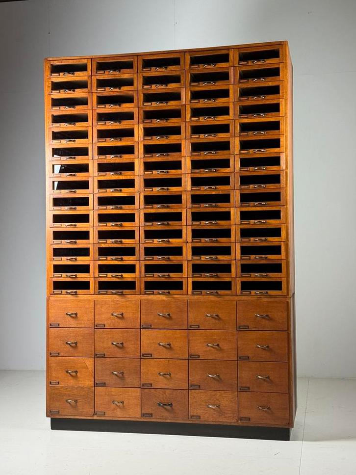 Fourniturenkast apothekerskast vintage, Huis en Inrichting, Kasten | Ladekasten, Zo goed als nieuw, Minder dan 100 cm, 50 tot 100 cm