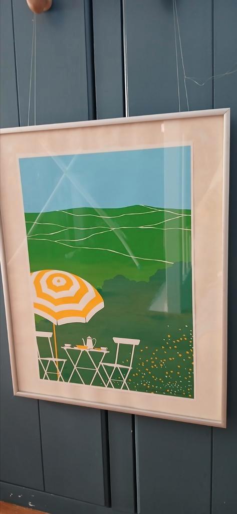 Vintage 1980 afdruk  design Grønne studie Copenhagen, Antiek en Kunst, Kunst | Litho's en Zeefdrukken, Ophalen of Verzenden