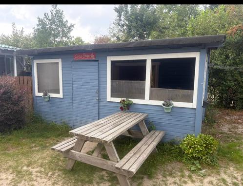 6x strandhuisje blokhut tiny house gebruikt, Tuin en Terras, Tuinhuizen, Gebruikt, Blokhut, Hout, Ophalen