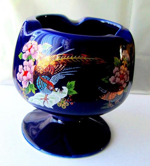 Prachtige kobalt blauwe porseleinen vaas Japan, Antiek en Kunst, Antiek | Vazen, Verzenden