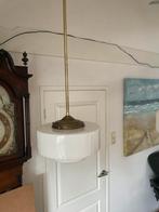 Art deco Gispen hanglamp met trapkap 30 cm, Glas, Ophalen of Verzenden, Zo goed als nieuw