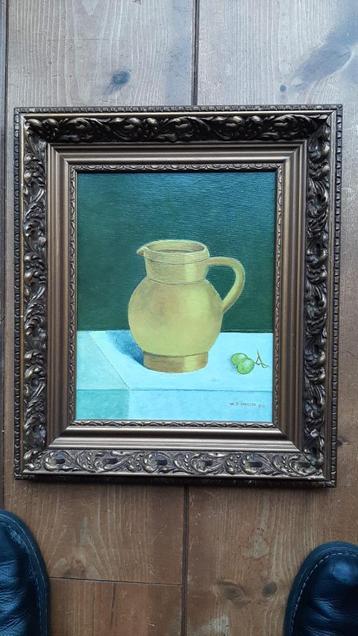 Schilderij stilleven Karaf beschikbaar voor biedingen