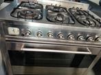 Boretti 6-pits RVS Fornuis met Oven, Ophalen, Gebruikt, Hete lucht, 60 cm of meer