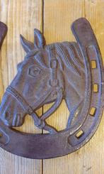 HOEFIJZER MET PAARDENHOOFD / gietijzer, Tuin en Terras, Tuinwanddecoratie, Huis en tuin decoratie Marie, Nieuw, Info@huisentuindecoratiemarie.nl