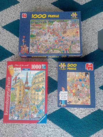2 puzzels te koop. Jan van haasteren en Ravensburger zgan beschikbaar voor biedingen