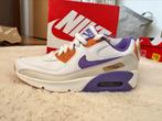 Nike air max 90 LTR GS maat 37,5 white-action grape-phantom, Kleding | Heren, Schoenen, Wit, Nike, Nieuw, Ophalen of Verzenden