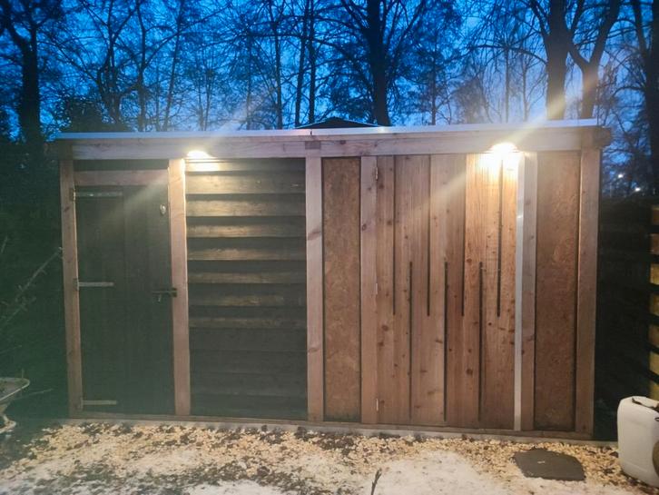 Houten Blokhut / Tuinhuis, Tuin en Terras, Bergingen en Tuinkasten, Gebruikt, Overige typen, Hout, Ophalen