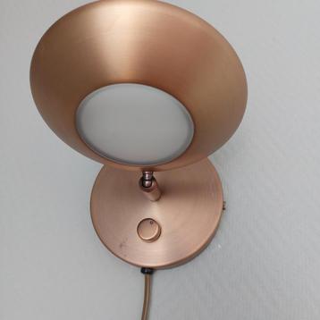 2 messing kleurige wandlampjes brons beschikbaar voor biedingen