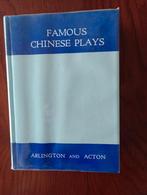 Famous Chinese plays Arlington and Acton, Diverse auteurs, Ophalen of Verzenden, Alpha, WO
