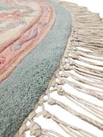 Handgeknoopt Oriental wol Aubusson tapijt rond 180x180cm, Rond, 200 cm of meer, Ophalen of Verzenden, Zo goed als nieuw