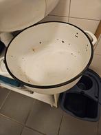 Vintage Emaille Wasteil, Ophalen, Gebruikt, Overige materialen, Pot, Bus of Blik