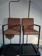 Barstoelen 2 stuks, 2 krukken, Ophalen, Zo goed als nieuw, 60 tot 90 cm