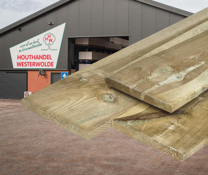 Tuinhout | Tuinpalen | Rabat | Hardhout | Tuinplank, Tuin en Terras, Palen, Balken en Planken, Nieuw, Planken, 250 cm of meer