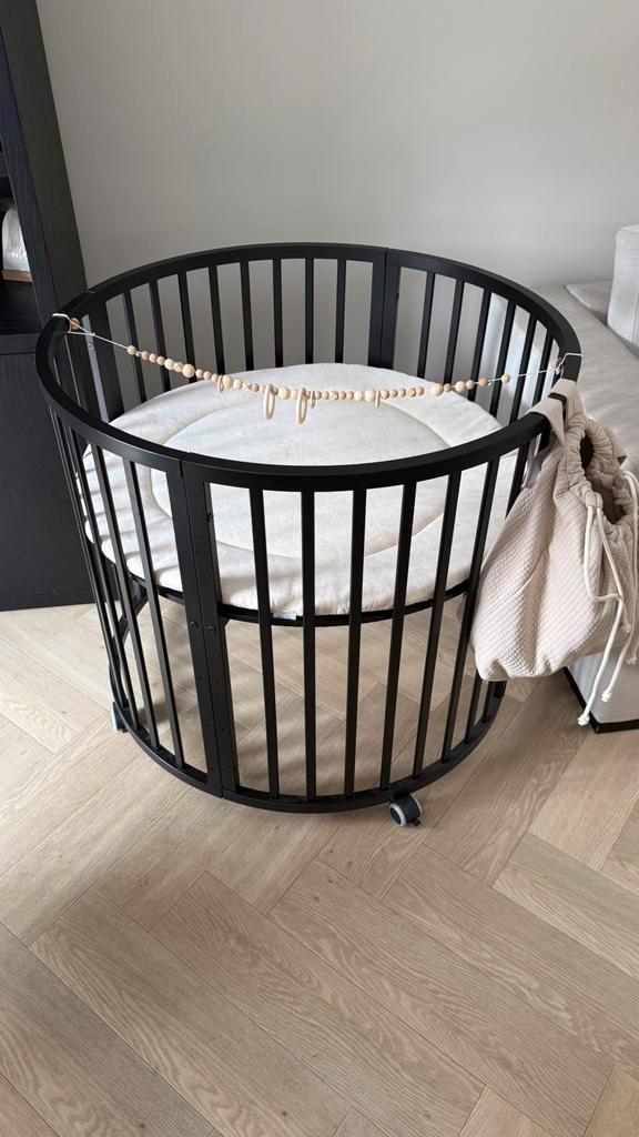 Box, met boxkleed, boxzak en boxspanner, Kinderen en Baby's, Boxen, Zo goed als nieuw, Rond, Boxkleed, Ophalen