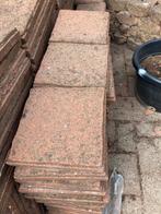 Rode tuintegels verschillende maten, Tuin en Terras, Tegels en Klinkers, Ophalen, Gebruikt, 10 m² of meer, Beton