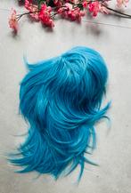 Pruik blauw, Ophalen of Verzenden, Zo goed als nieuw, Carnaval