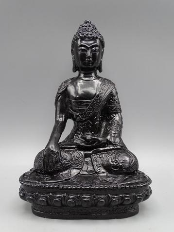 Brons Kundalini Boeddha beeld Bhumipersda Mudra met Bedelnap
