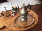 Antieke koffiekan met rechaud, Antiek en Kunst, Antiek | Tin, Ophalen