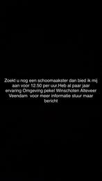 Zoekt u een Schoonmaakster ? 12.50 per uur