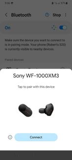 Sony WF-1000XM3 draadloze oordopjes met noise cancelling, Telecommunicatie, Mobiele telefoons | Oordopjes, Ophalen of Verzenden