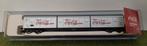 Coca Cola type 4-assig Grote schuifwandwagen zilver kleur, Hobby en Vrije tijd, Modeltreinen | N-Spoor, Overige merken, Gelijkstroom