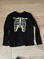 T-shirt skelet zwart Zeeman glow in the dark maat 158/164, Kinderen en Baby's, Carnavalskleding en Verkleedspullen, Verzenden
