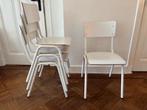 4x Zuiver Back to School Eetkamerstoel, Huis en Inrichting, Stoelen, Ophalen, Wit, Zo goed als nieuw, Vier
