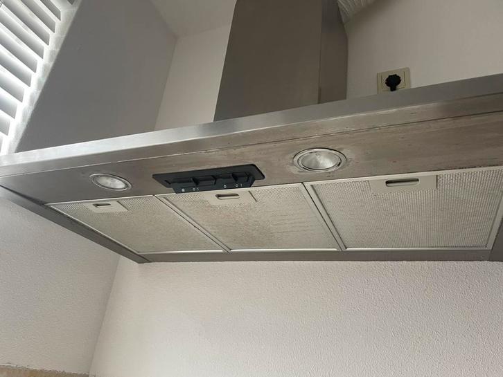 Afzuigkap 90cm Pelgrim motorloos, Witgoed en Apparatuur, Afzuigkappen, Zo goed als nieuw, Wandschouwkap, 200 tot 400 m³ per uur