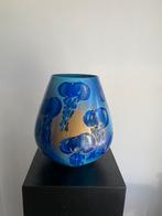 Vaas Tasman M jellyfish - Unieke eyecatcher - Vase the World, Huis en Inrichting, Blauw, Veens Living, Nieuw, Glas