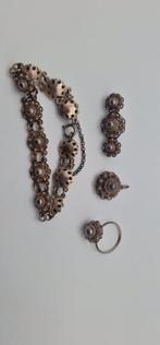 Zeeuwse knop armband ring kettinghanger en broche, Sieraden, Tassen en Uiterlijk, Antieke sieraden, Ophalen of Verzenden, Overige materialen