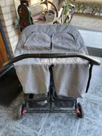 Tweeling wandelwagen met verstelbare rugleuning, Kinderen en Baby's, Ophalen of Verzenden, Zo goed als nieuw, Kinderwagen of Buggy