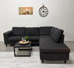 Hoekbank Donkergrijs - Professioneel gereinigd