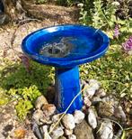 Waterornament/ fontein Blauw keramiek, Ophalen, Gebruikt, Overige materialen, Waterornament
