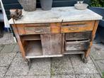 Gratis af te halen.  Retro oude werkbank, Doe-het-zelf en Verbouw, Werkbanken, Ophalen, Gebruikt, Bankschroef