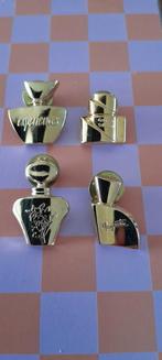 Set van 4 Gouden Parfumfles Pins, Ophalen of Verzenden, Zo goed als nieuw