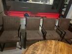 Eetkamer stoelen, Ophalen, Zo goed als nieuw, Bruin, Vier