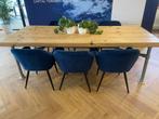 Stunning Industrial Wood & Metal Table – 240cm – Amsterdam, Huis en Inrichting, Tafels | Eettafels, Ophalen, Gebruikt, 200 cm of meer