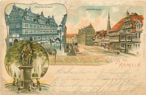 (379-151-013) Hameln Litho, Verzamelen, Ansichtkaarten | Buitenland, Duitsland, Voor 1920, Verzenden
