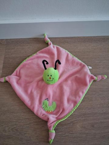 Knuffeldoekje Rabobank rups groen roze doekje K9570 beschikbaar voor biedingen