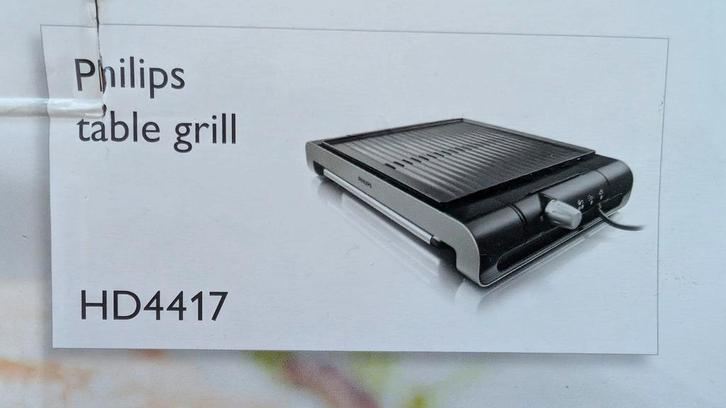 Philips Tafelgrill - Perfect voor gezellige avonden!, Witgoed en Apparatuur, Grillplaten, Gebruikt, Tafelgrill, Ophalen of Verzenden