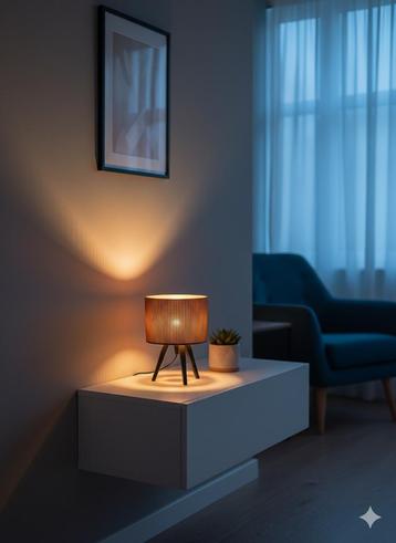 3D Geprinte Tafellamp – Modern Design & Warme Sfeer beschikbaar voor biedingen