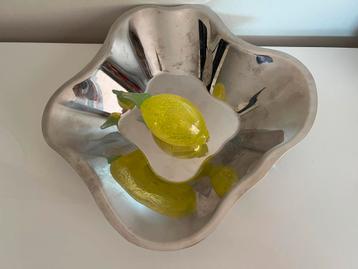 Design Iittala Alvar Aalto Grote RVS Hoge Schaal 35x36 cm beschikbaar voor biedingen