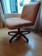 Mooie draaistoel cognac, Huis en Inrichting, Bureaustoelen, Ophalen, Gebruikt