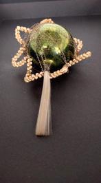 Vintage kerstbal komeet groen, Diversen, Kerst, Ophalen of Verzenden, Gebruikt