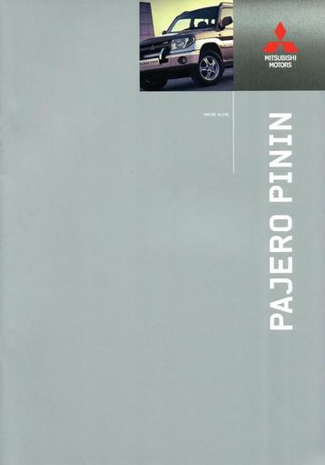 Folder Mitsubishi Pajero Pinin (2003) beschikbaar voor biedingen