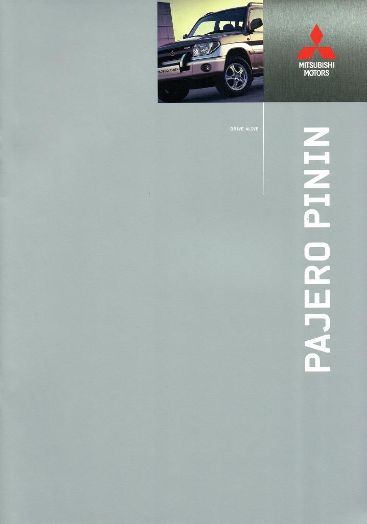 Folder Mitsubishi Pajero Pinin (2003), Boeken, Auto's | Folders en Tijdschriften, Gelezen, Mitsubishi, Verzenden
