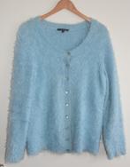 Mooi blauw fluffy vest maat 42 / 44 Les Amies, Verzenden, Gedragen, Maat 42/44 (L), Blauw